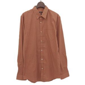 Gucci Tom Ford Period Allover Pattern Long Sleeve Shirt Tops Men's 39 Terracotta